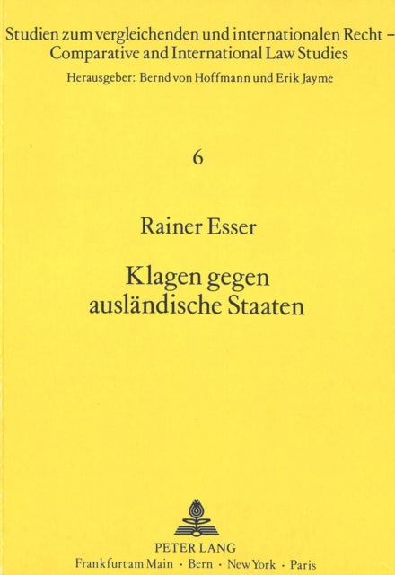 Book cover of: Klagen gegen auslaendische Staaten