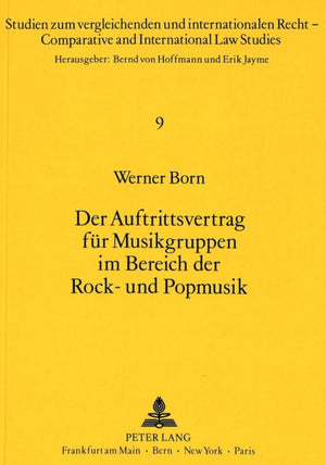 Der Auftrittsvertrag fuer Musikgruppen im Bereich der Rock- und Popmusik