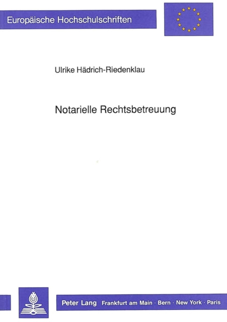 Book cover of: Notarielle Rechtsbetreuung