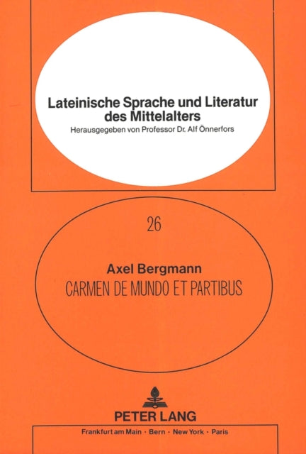 Book cover of: Carmen de mundo et partibus