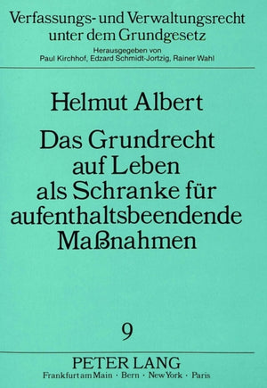 Das Grundrecht auf Leben als Schranke fuer aufenthaltsbeendende Manahmen