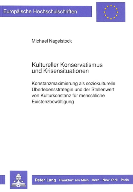 Book cover of: Kultureller Konservatismus und Krisensituationen