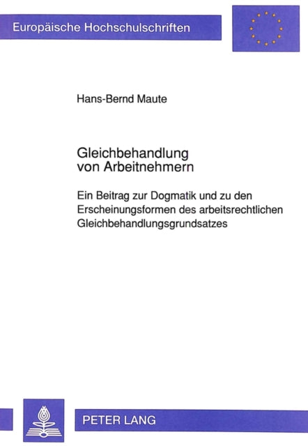 Book cover of: Gleichbehandlung von Arbeitnehmern