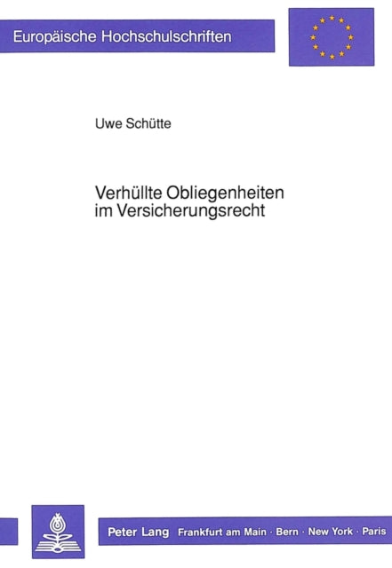 Book cover of: Verhuellte Obliegenheiten Im Versicherungsrecht