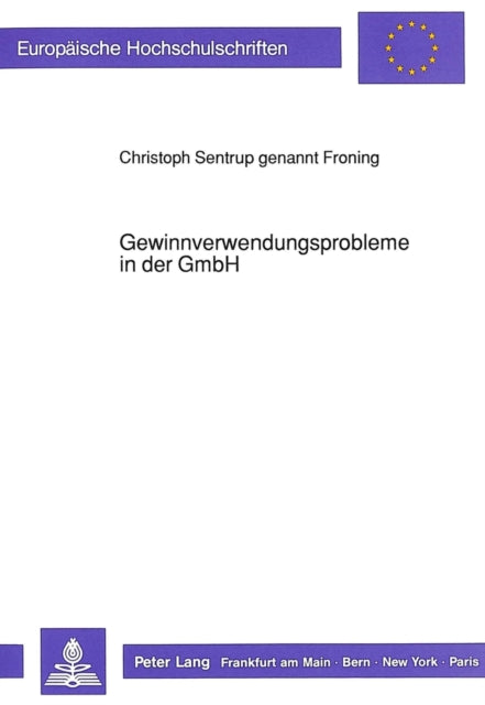 Book cover of: Gewinnverwendungsprobleme in der GmbH