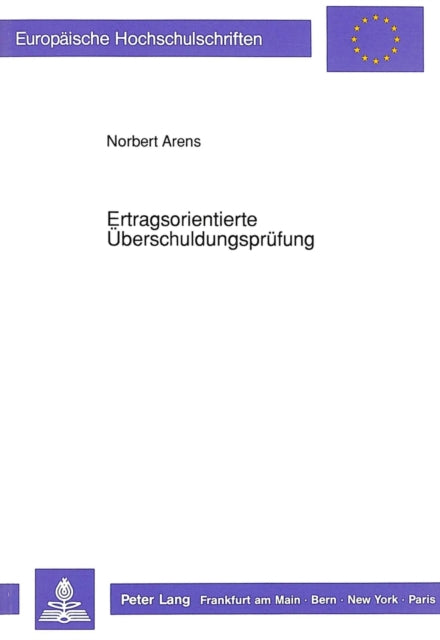 Book cover of: Ertragsorientierte Ueberschuldungspruefung