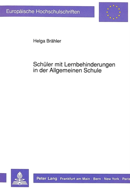 Book cover of: Schueler mit Lernbehinderungen in der Allgemeinen Schule