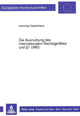 Book cover of: Die Ausnutzung des internationalen Rechtsgefaelles und  1 UWG