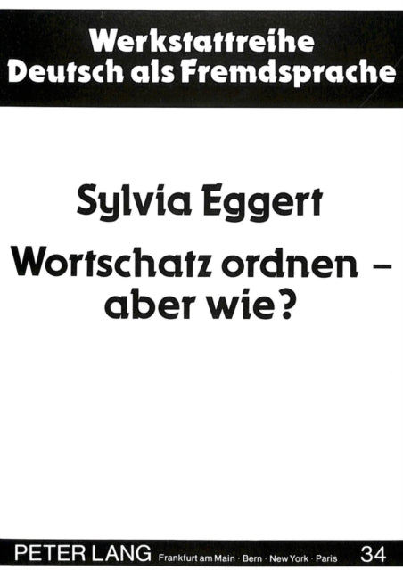 Book cover of: Wortschatz ordnen - aber wie?