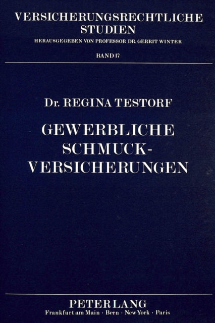 Book cover of: Gewerbliche Schmuckversicherungen