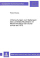 Book cover of: Untersuchungen zum Stellenwert des Lernfeldes Musikhoeren im Musik-Schulbuch der Grundschule seit 1970