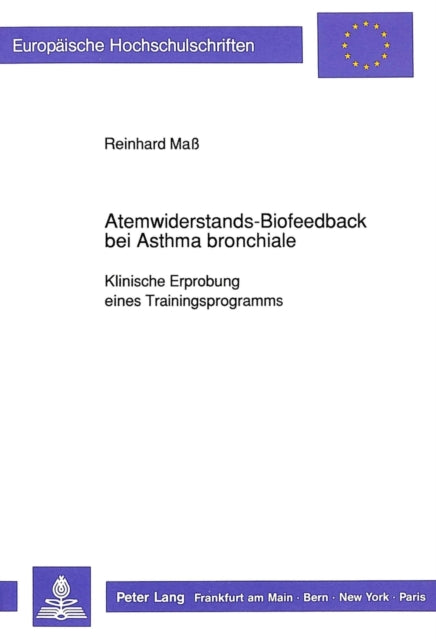Book cover of: Atemwiderstands-Biofeedback bei Asthma bronchiale