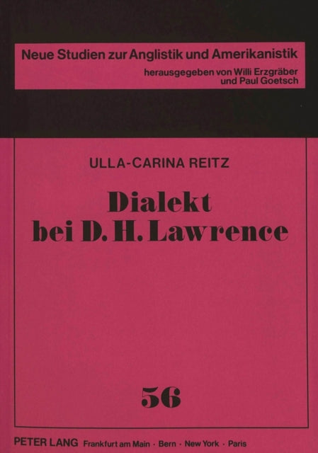 Book cover of: Dialekt bei D. H. Lawrence