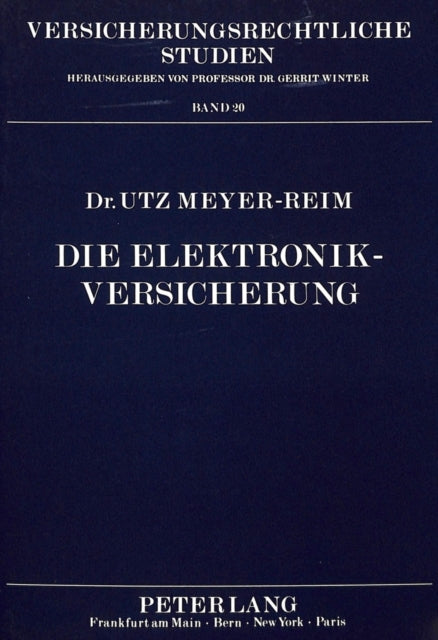 Book cover of: Die Elektronik-Versicherung