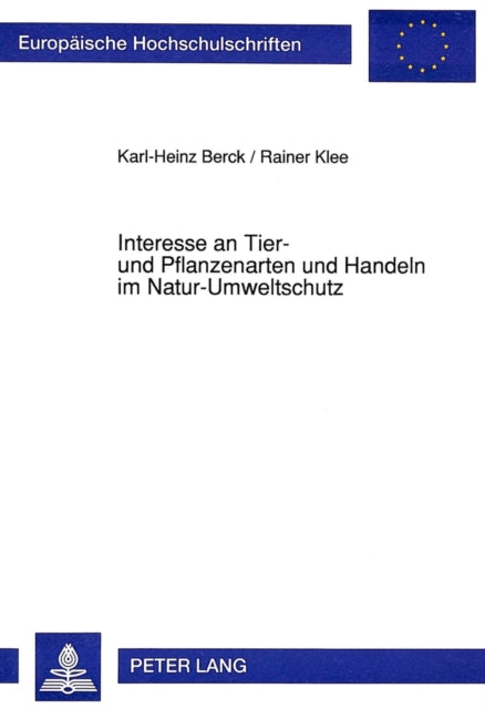 Book cover of: Interesse an Tier- und Pflanzenarten und Handeln im Natur-Umweltschutz