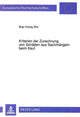 Book cover of: Kriterien der Zurechnung von Schaeden aus Sachmaengeln beim Kauf
