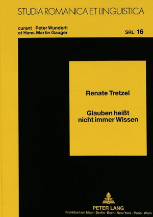 Glauben Heißt Nicht Immer Wissen