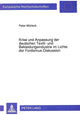Book cover of: Krise und Anpassung der deutschen Textil- und Bekleidungsindustrie im Lichte der Fordismus-Diskussion