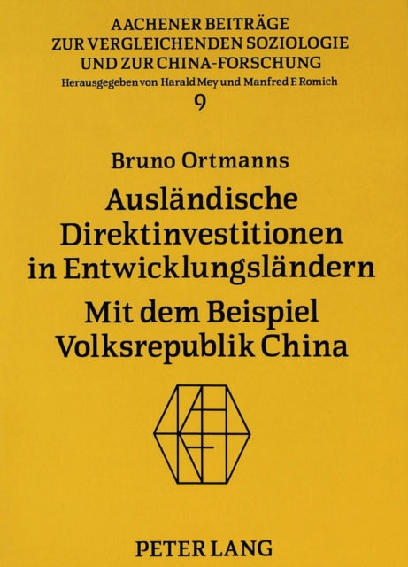 Book cover of: Auslaendische Direktinvestitionen in Entwicklungslaendern