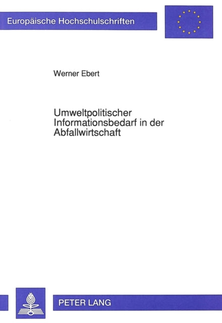 Book cover of: Umweltpolitischer Informationsbedarf in der Abfallwirtschaft