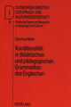 Book cover of: Konditionalitaet in didaktischen und paedagogischen Grammatiken des Englischen