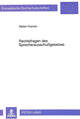 Book cover of: Rechtsfragen des Sprecherausschugesetzes