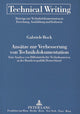 Book cover of: Ansaetze zur Verbesserung von Technikdokumentation