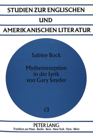 Mythenrezeption in der Lyrik von Gary Snyder