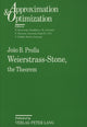 Book cover of: Weierstrass-Stone