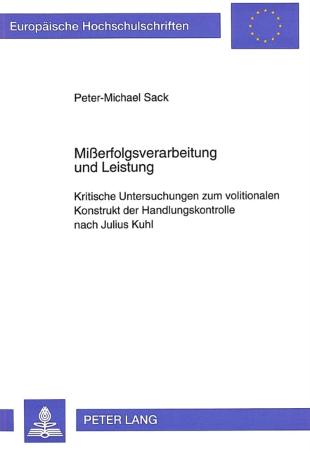 Book cover of: Mierfolgsverarbeitung und Leistung