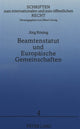 Book cover of: Beamtenstatut und Europaeische Gemeinschaften