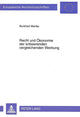 Book cover of: Recht und Oekonomie der kritisierenden vergleichenden Werbung
