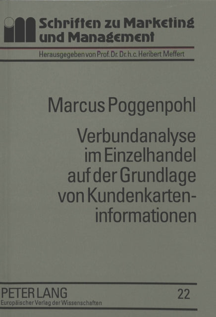 Book cover of: Verbundanalyse im Einzelhandel auf der Grundlage von Kundenkarteninformationen