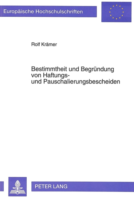 Book cover of: Bestimmtheit Und Begruendung Von Haftungs- Und Pauschalierungsbescheiden
