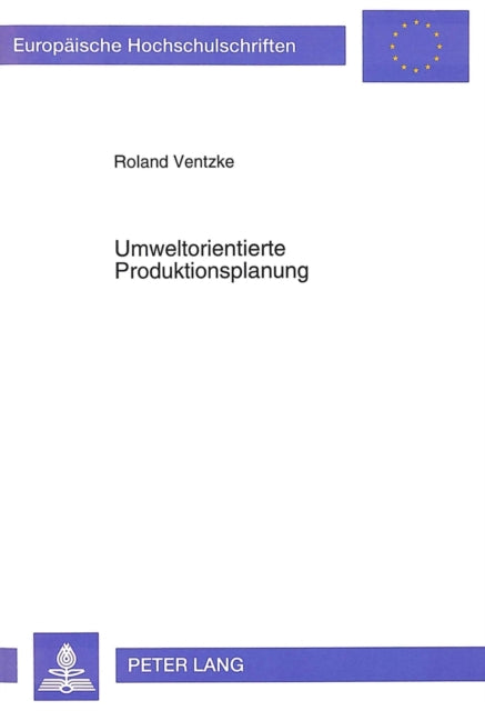 Book cover of: Umweltorientierte Produktionsplanung