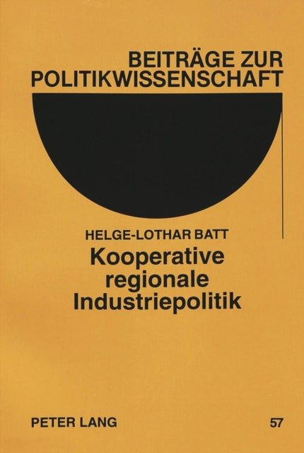 Book cover of: Kooperative regionale Industriepolitik