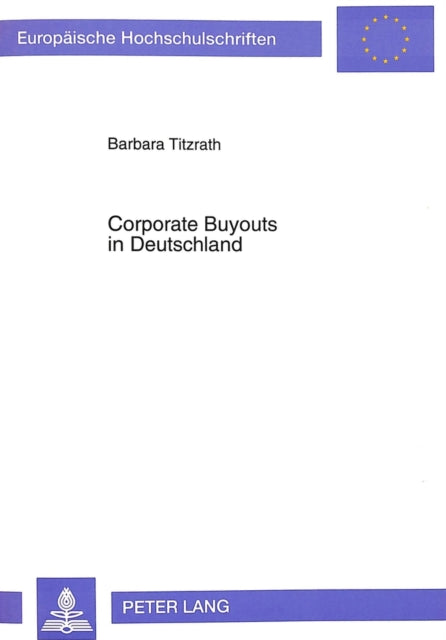Book cover of: Corporate Buyouts in Deutschland