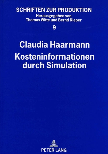 Book cover of: Kosteninformationen durch Simulation