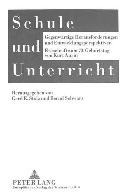 Book cover of: Schule und Unterricht