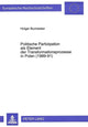 Book cover of: Politische Partizipation als Element der Transformationsprozesse in Polen (1989-91)