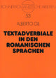 Book cover of: Textadverbiale in den romanischen Sprachen