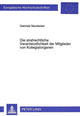 Book cover of: Die Strafrechtliche Verantwortlichkeit Der Mitglieder Von Kollegialorganen