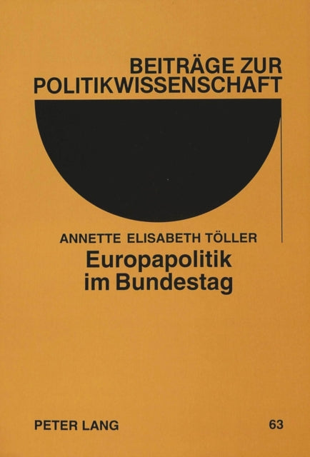 Book cover of: Europapolitik im Bundestag