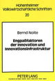 Book cover of: Engpafaktoren der Innovation und Innovationsinfrastruktur