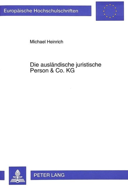 Book cover of: Die auslaendische juristische Person & Co. KG