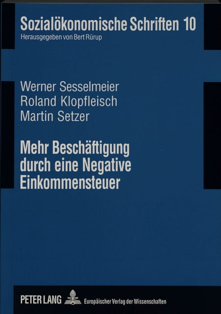 Book cover of: Mehr Beschaeftigung durch eine Negative Einkommensteuer