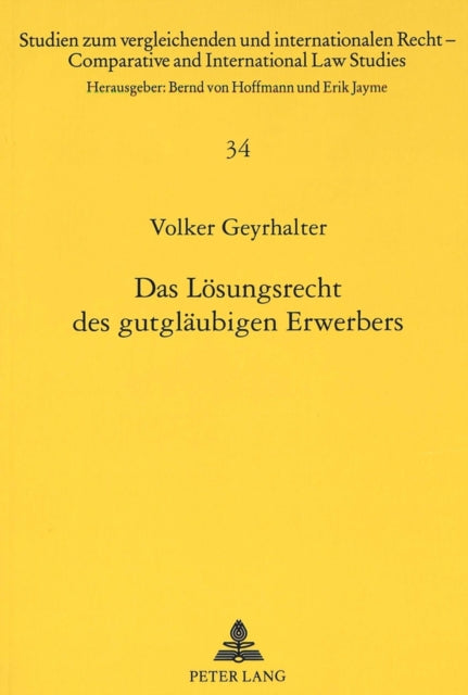 Book cover of: Das Loesungsrecht des gutglaeubigen Erwerbers