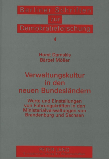 Book cover of: Verwaltungskultur in den neuen Bundeslaendern