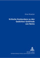 Book cover of: Kritische Konkordanz Zu Den Gedichten Gottfried Von Reims