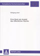 Book cover of: Eine Bank ALS Anstalt Des Oeffentlichen Rechts. By: Wolfgang Hanf